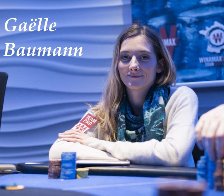 Gaëlle Baumann at 2018 Winamax Poker Tour Paris High Roller